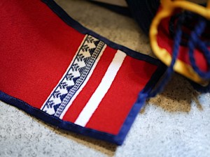 Koiviston kansallispuvun huntu